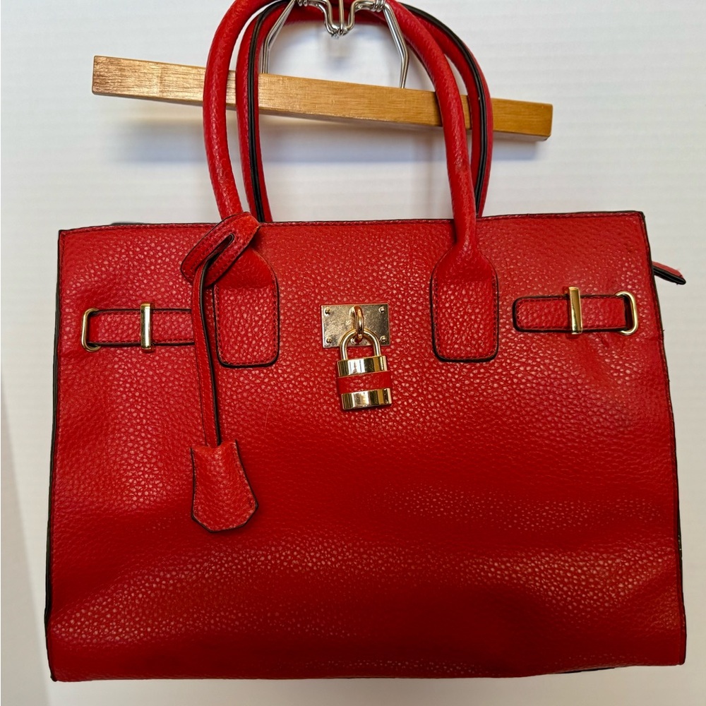 Red Leather Handbag